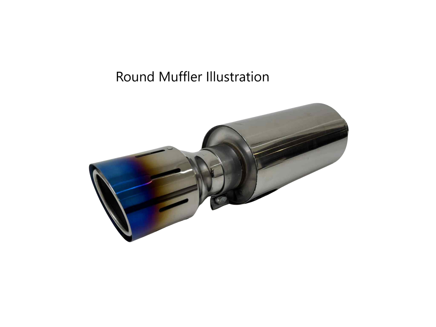 Top Speed Pro1 dual-layer burnt titanium exhaust tip installed example