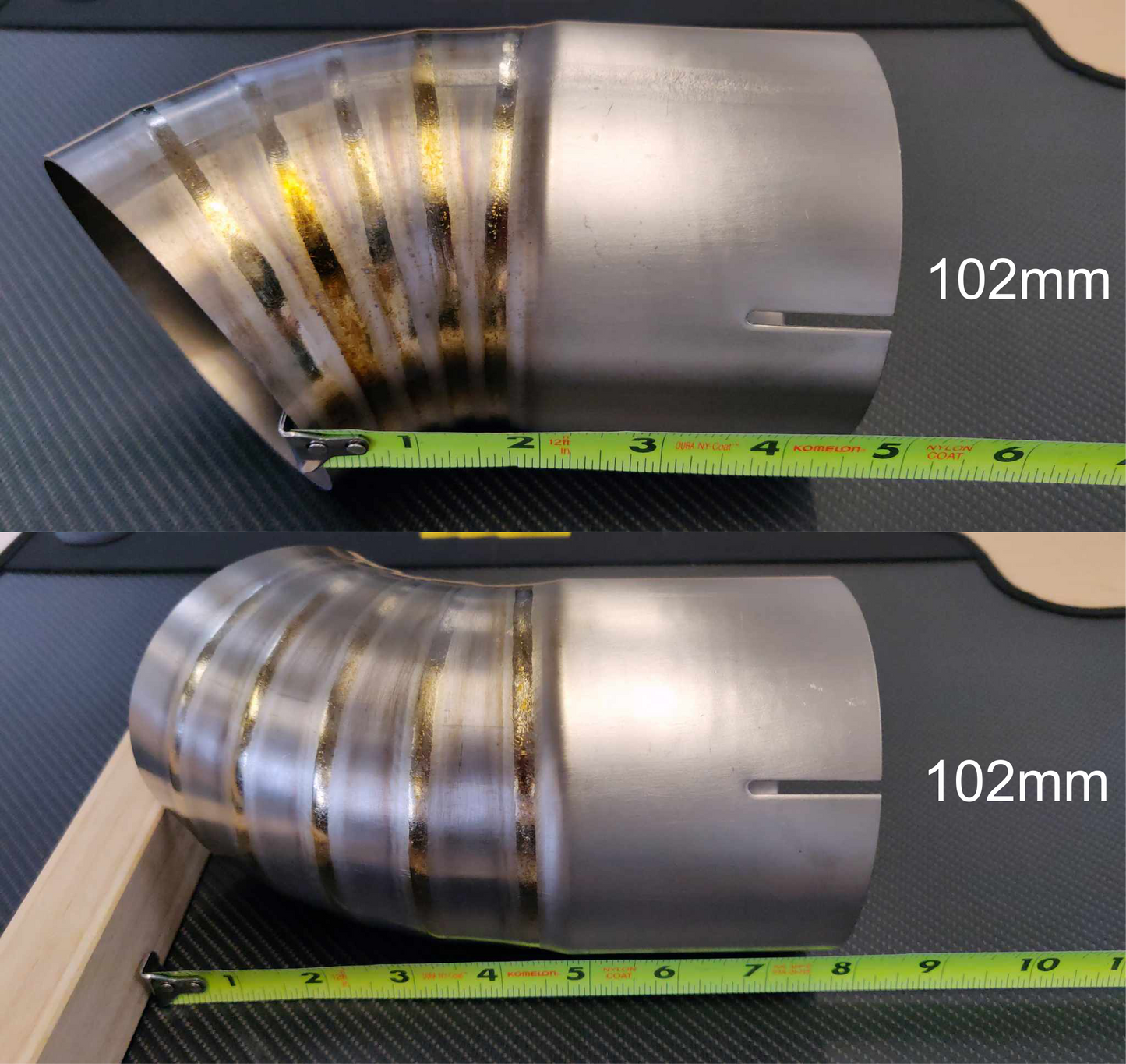 Universal Clamp-On Titanium Exhaust Tip - JDM Dolphin Style