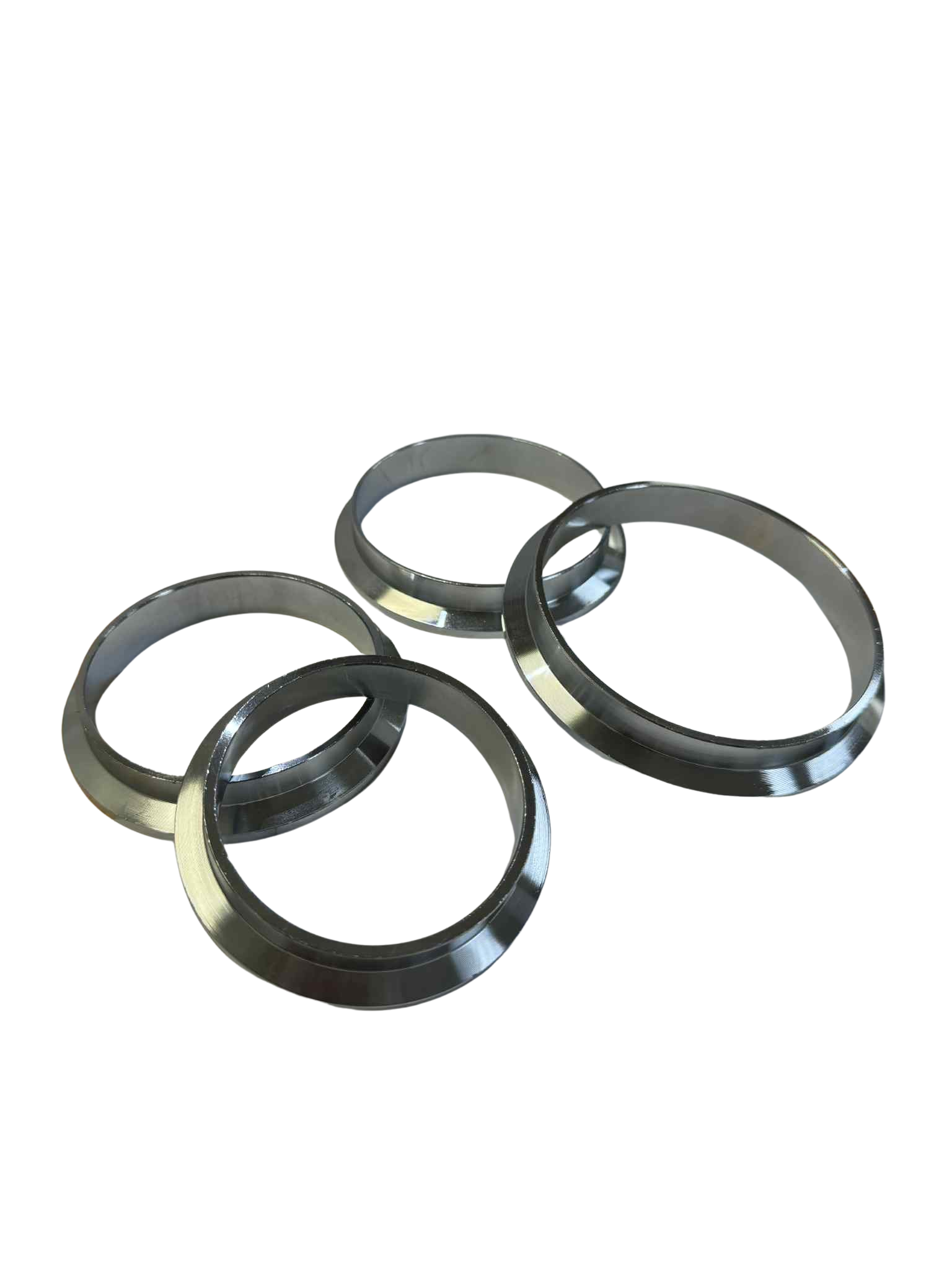 Top Speed Pro1 stainless steel weld-on exhaust V-band flanges and clamp kit