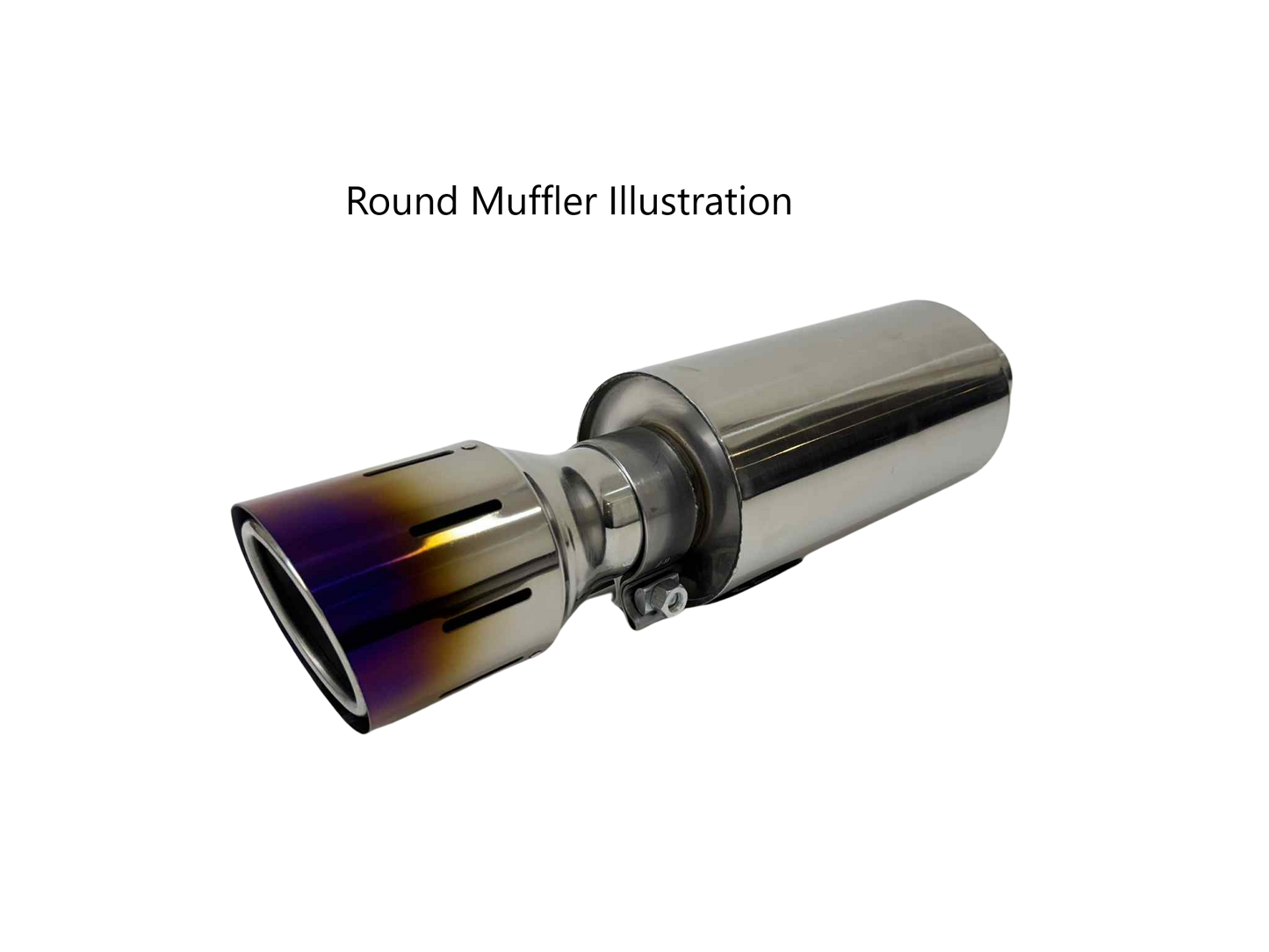 Top Speed Pro1 dual-layer burnt titanium exhaust tip installed example