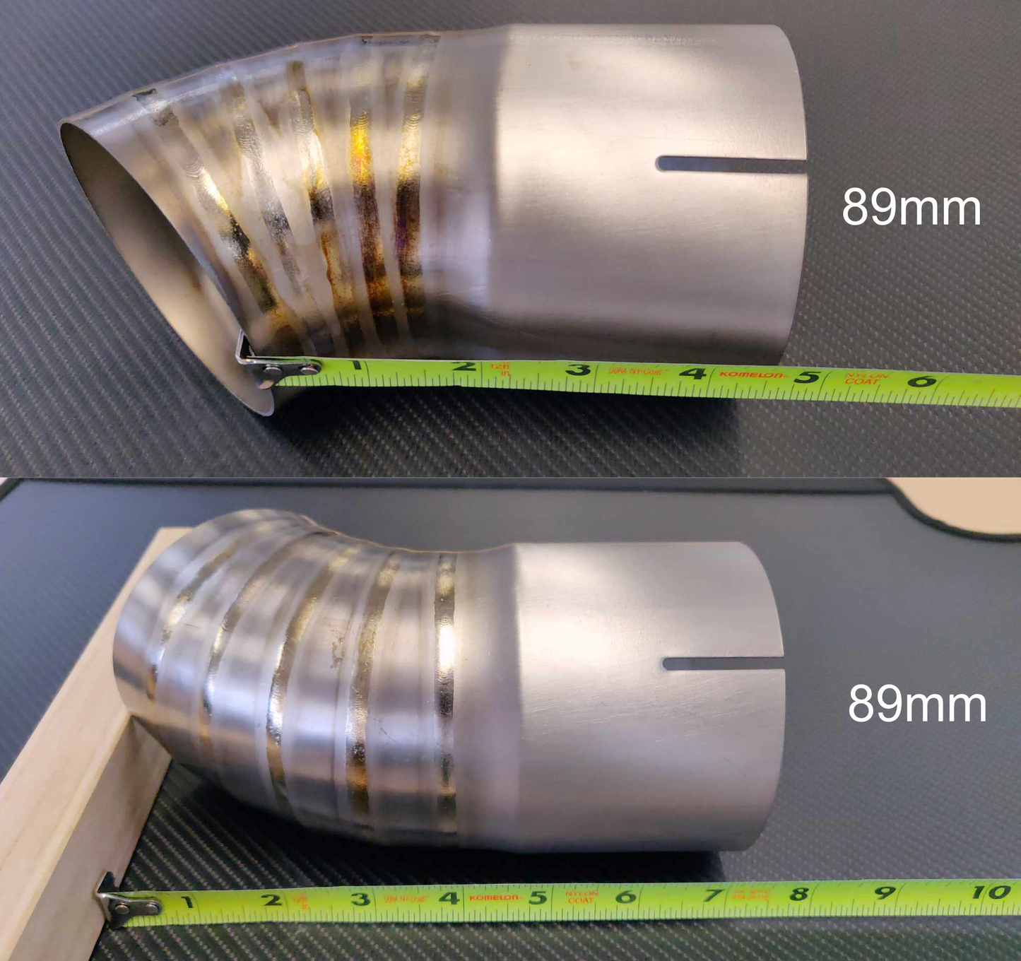 Universal Clamp-On Titanium Exhaust Tip - JDM Dolphin Style