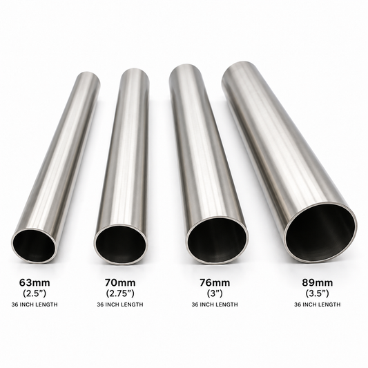 Top Speed Pro1 T304 Stainless Steel Straight Exhaust Pipe – 36 Inch Length