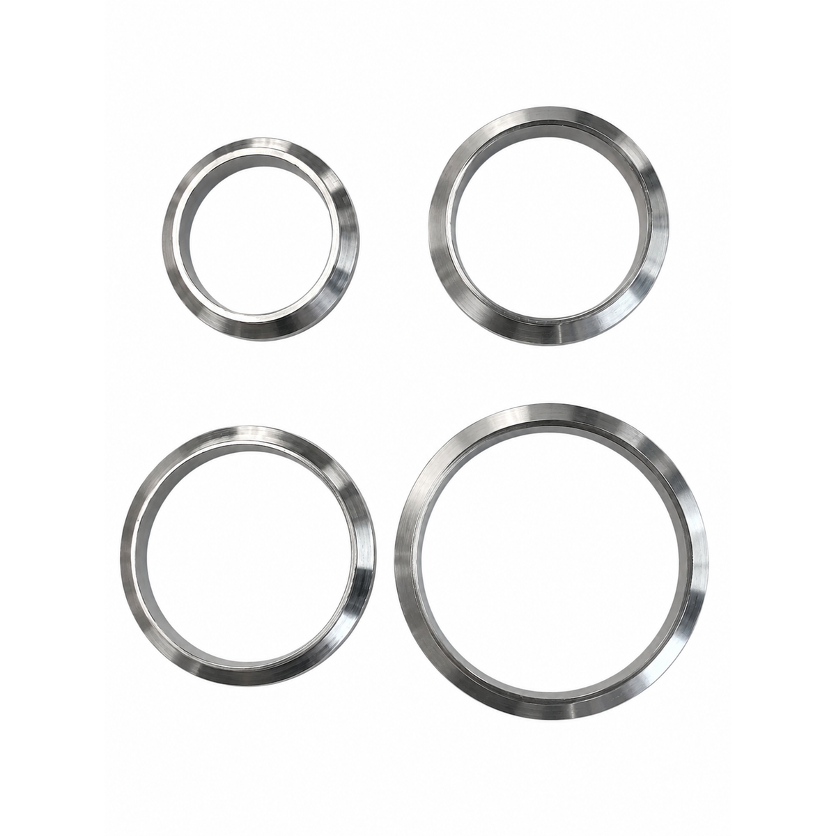 Top Speed Pro1 Stainless Steel Weld-On Exhaust V-Band Flanges & Kits