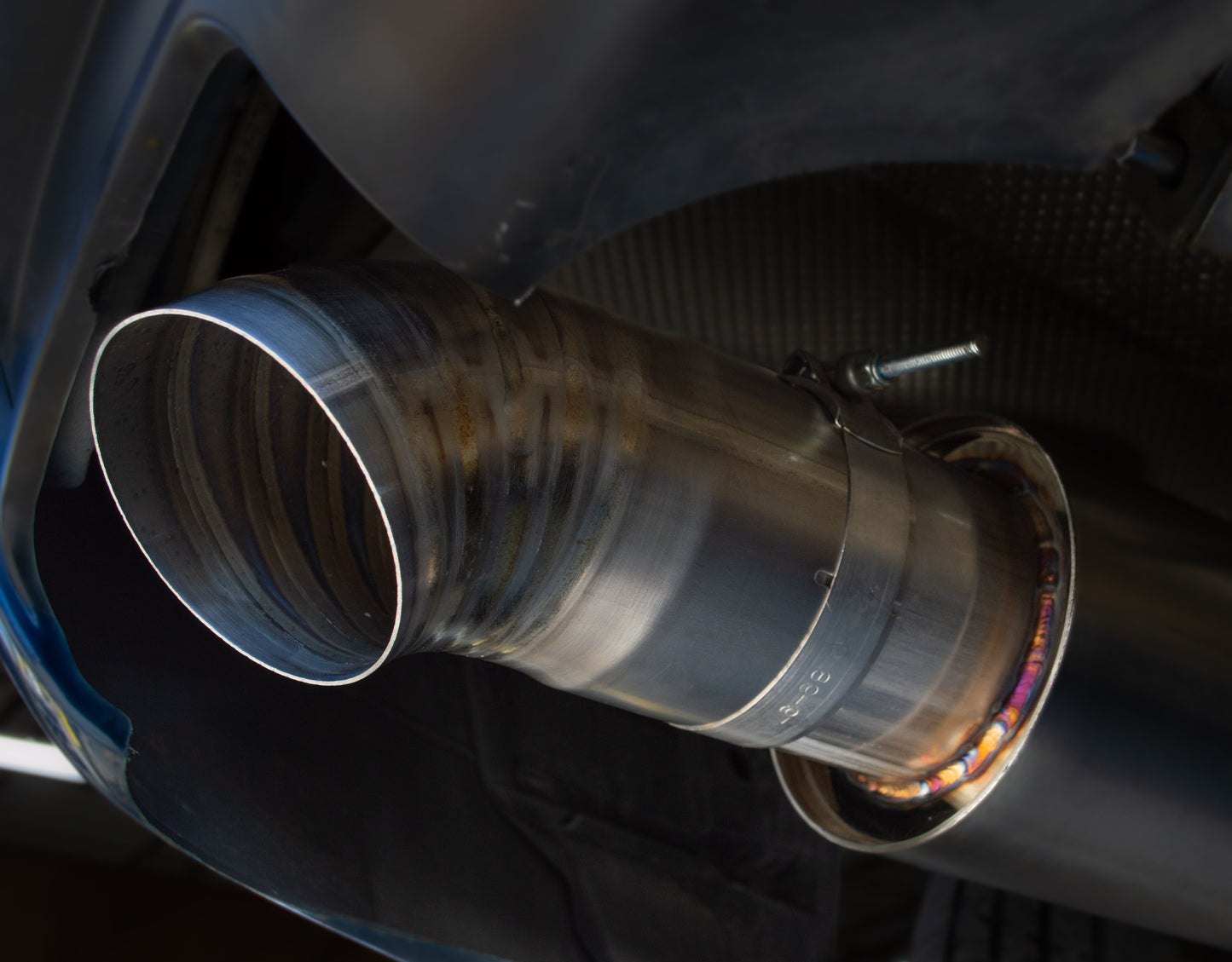 Universal Clamp-On Titanium Exhaust Tip - JDM Dolphin Style