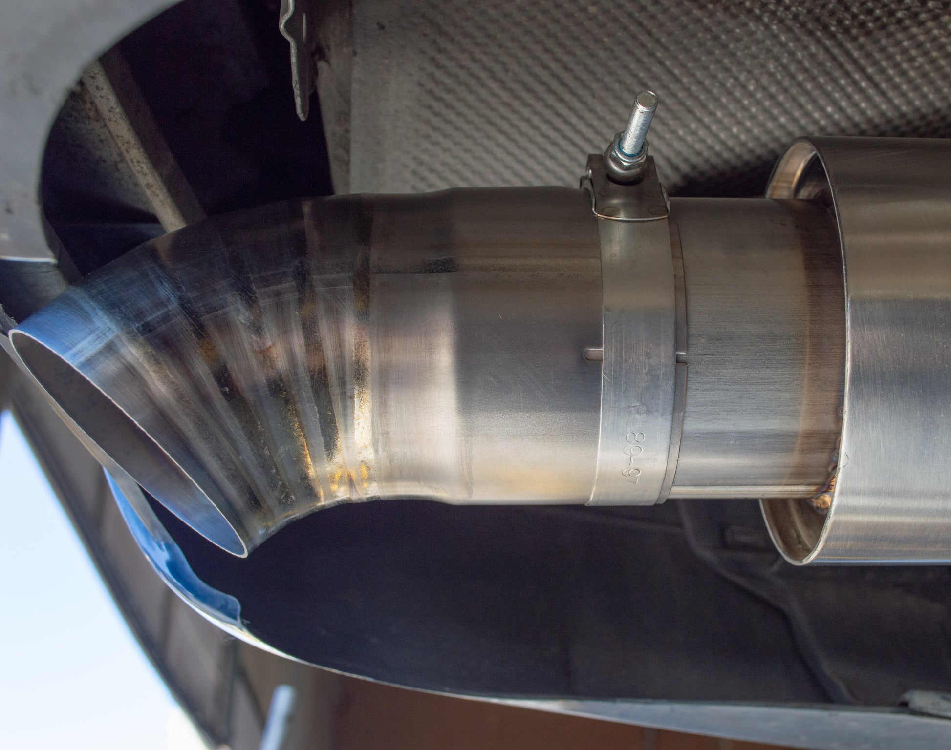 Universal Clamp-On Titanium Exhaust Tip - JDM Dolphin Style