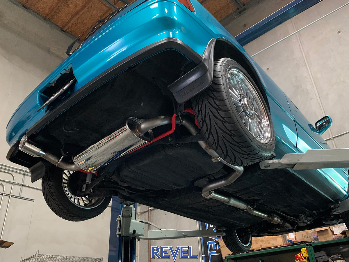 Revel Medallion Touring-S Cat-Back Exhaust – 1988–1991 Honda Civic Hatchback (EF)