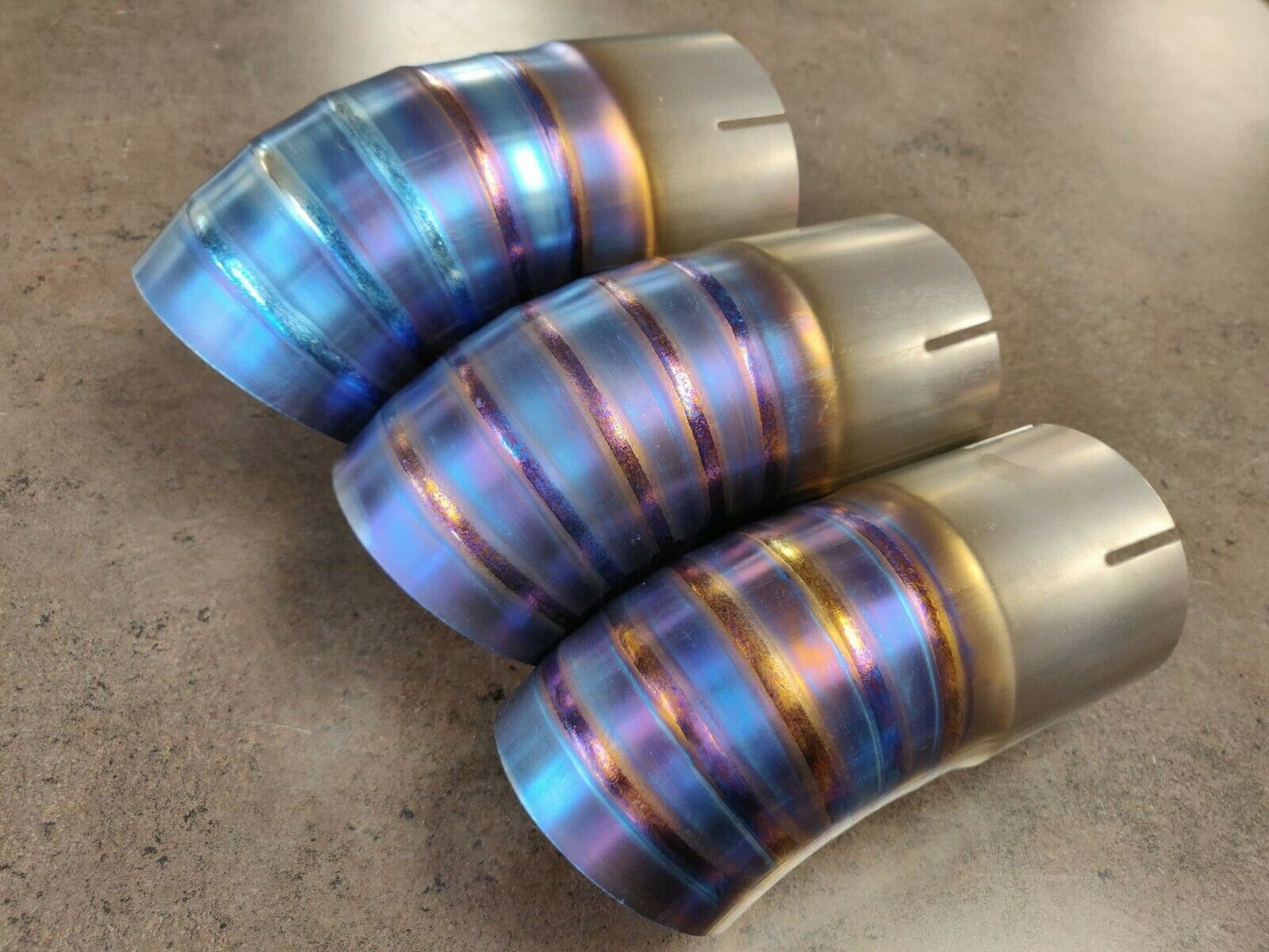 Universal Clamp-On Titanium Exhaust Tip - JDM Dolphin Style
