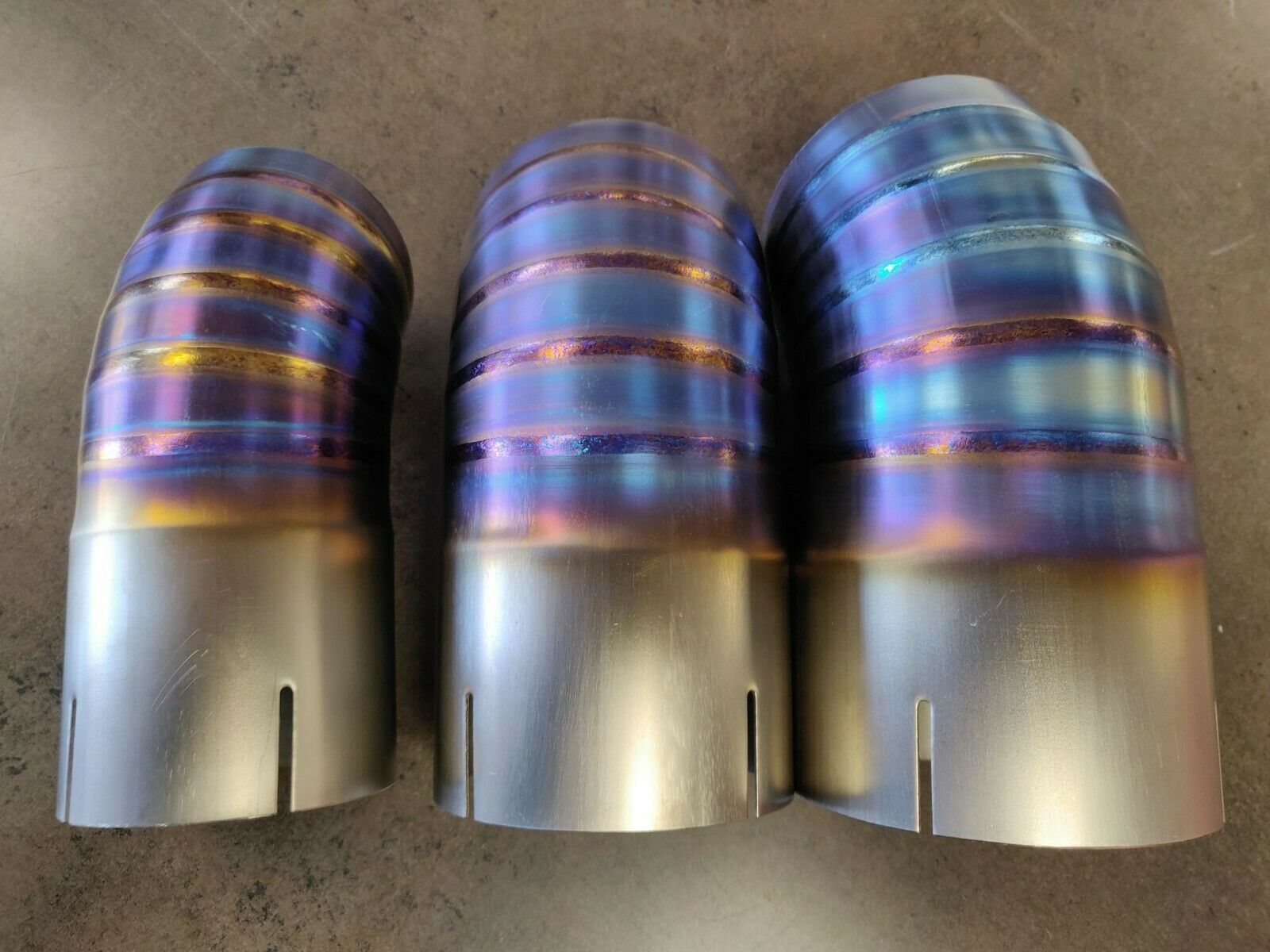 Universal Clamp-On Titanium Exhaust Tip - JDM Dolphin Style