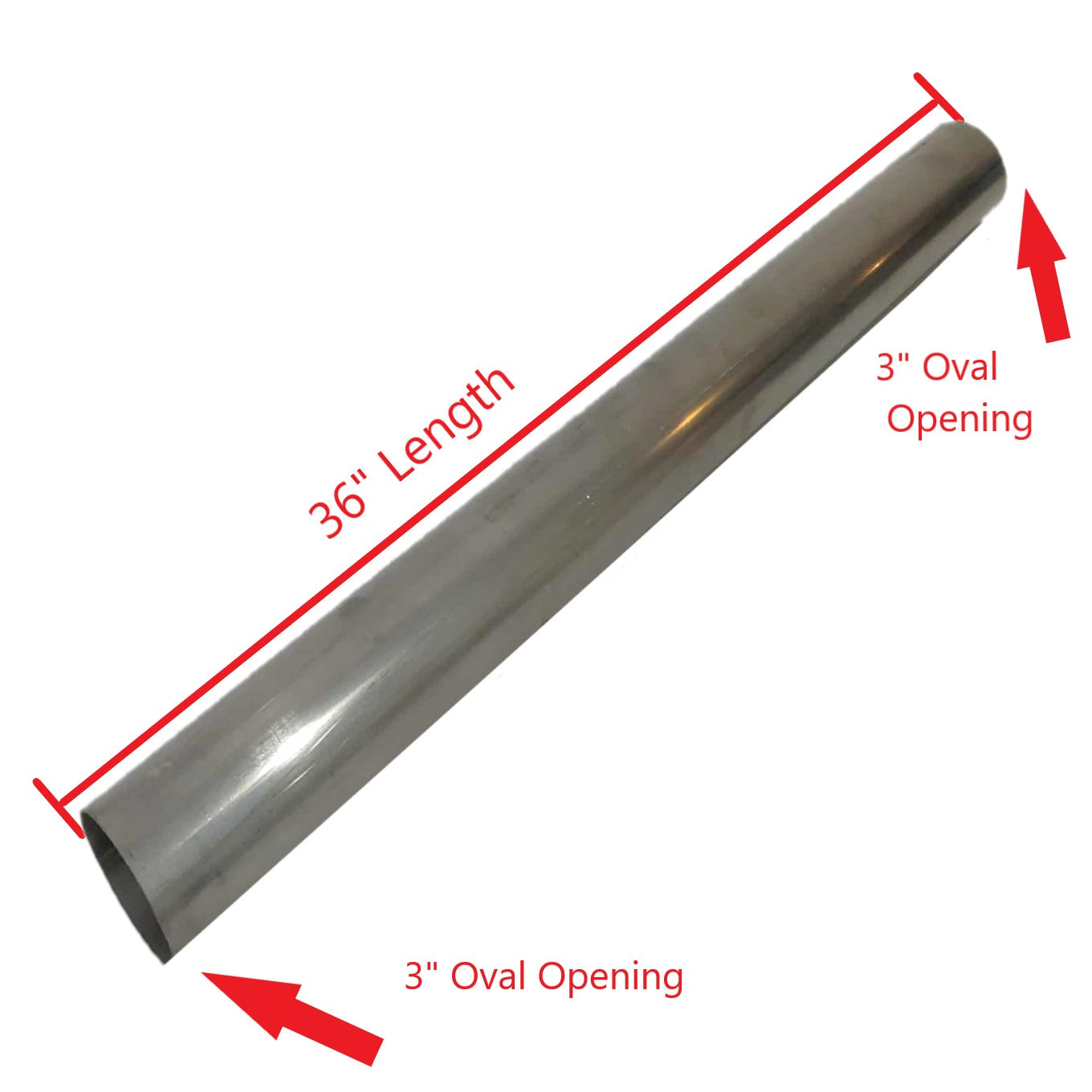 Top Speed Pro1 T304 Stainless Steel Oval Tubing Kit – 76mm / 3 Inch