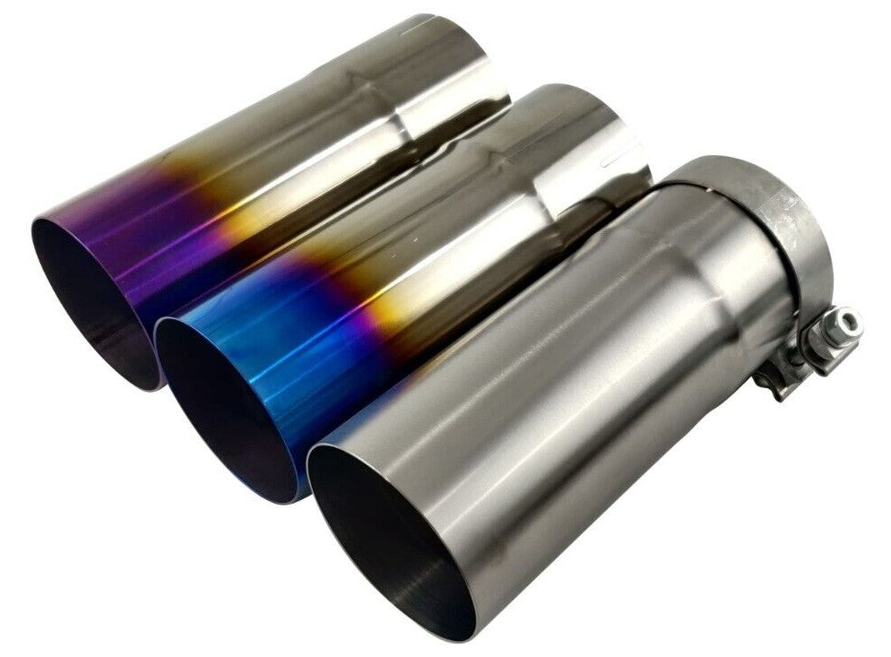 Universal Clamp-On Titanium Exhaust Tip - JDM Bosozoku Style
